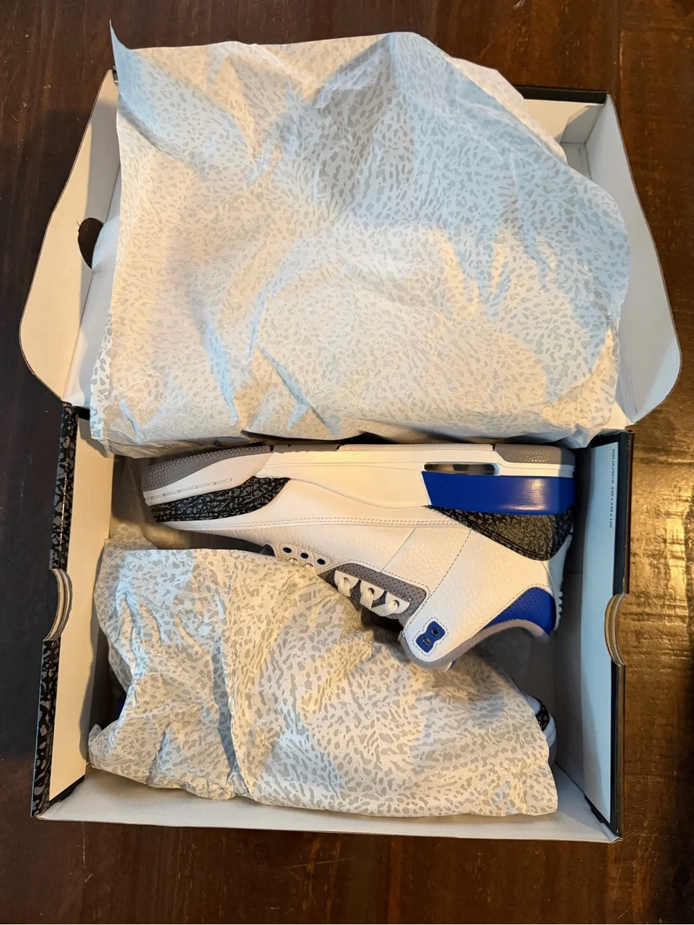 Jordan 3 Retro Black White Elephant Print